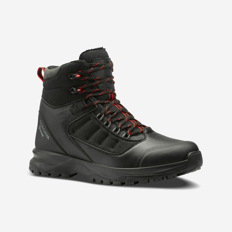 Botas Quentes e Impermeáveis de Caminhada SH500 Mountain Cano Médio Homem 