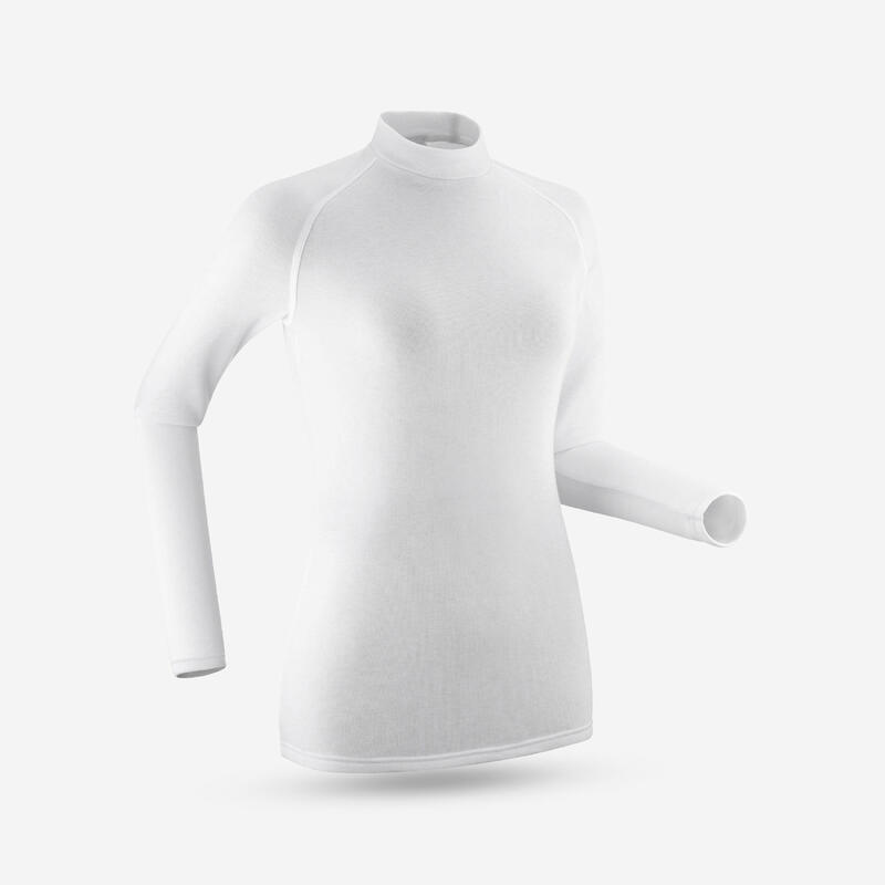 Thermoshirt voor skiën dames BL 100 greige