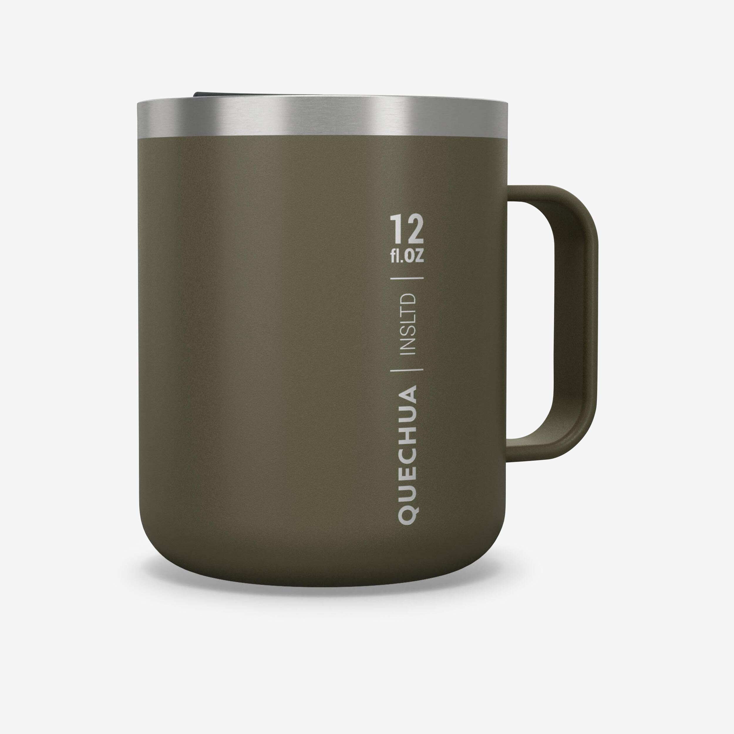 Isothermal Hiker’s Camping Mug (stainless steel double wall) MH500 0.38 L Khaki 1/11
