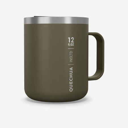 TAZA ISOTÉRMICA DE ACERO INÓXIDABLE MH500 0,38 LITROS VERDE CAQUI