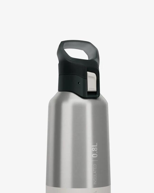 Trinkflasche Isolierflasche Wandern MH500 0,8 l weiß 