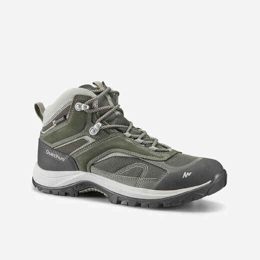 
      Women’s waterproof mountain walking boots - MH100 Mid -Khaki
  