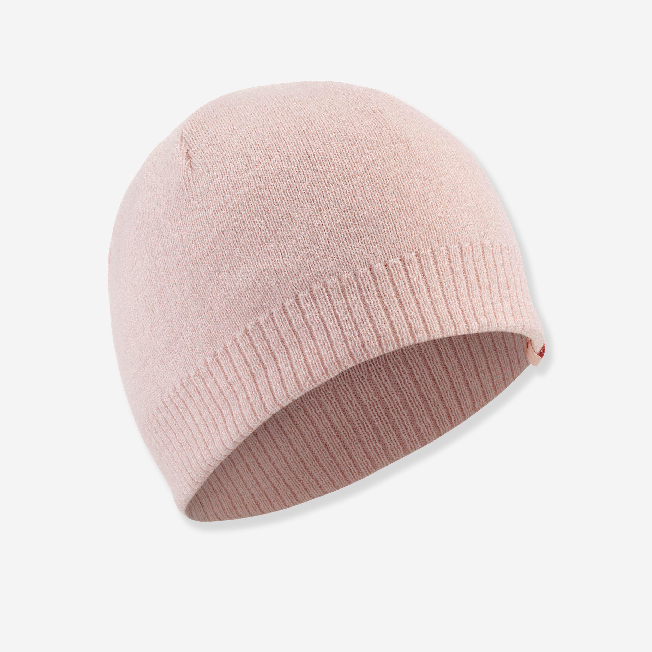 WEDZE ADULT SKI HAT - SIMPLE - PALE PINK