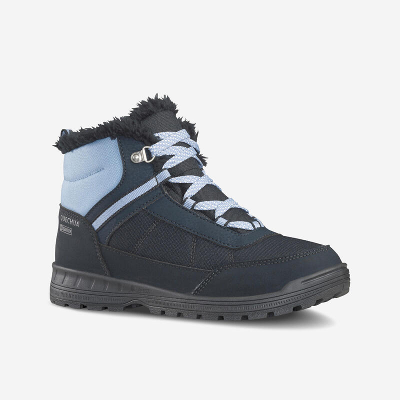 Warme en waterdichte wandelschoenen voor kinderen SH100 veters maat 35-38