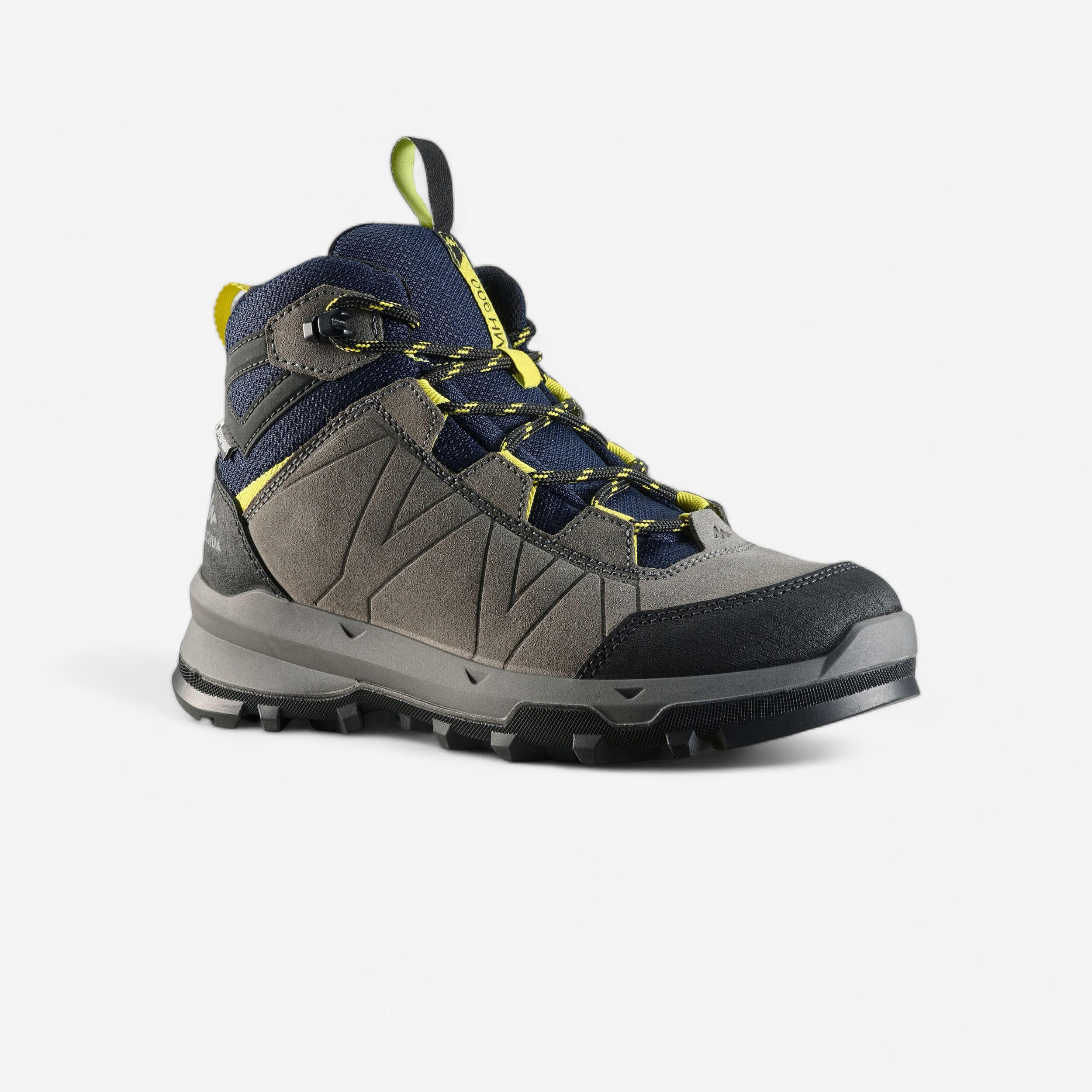 Kids’ waterproof high-top mountain hiking boots, MH900, UK Sizes 10-5.5-image-1