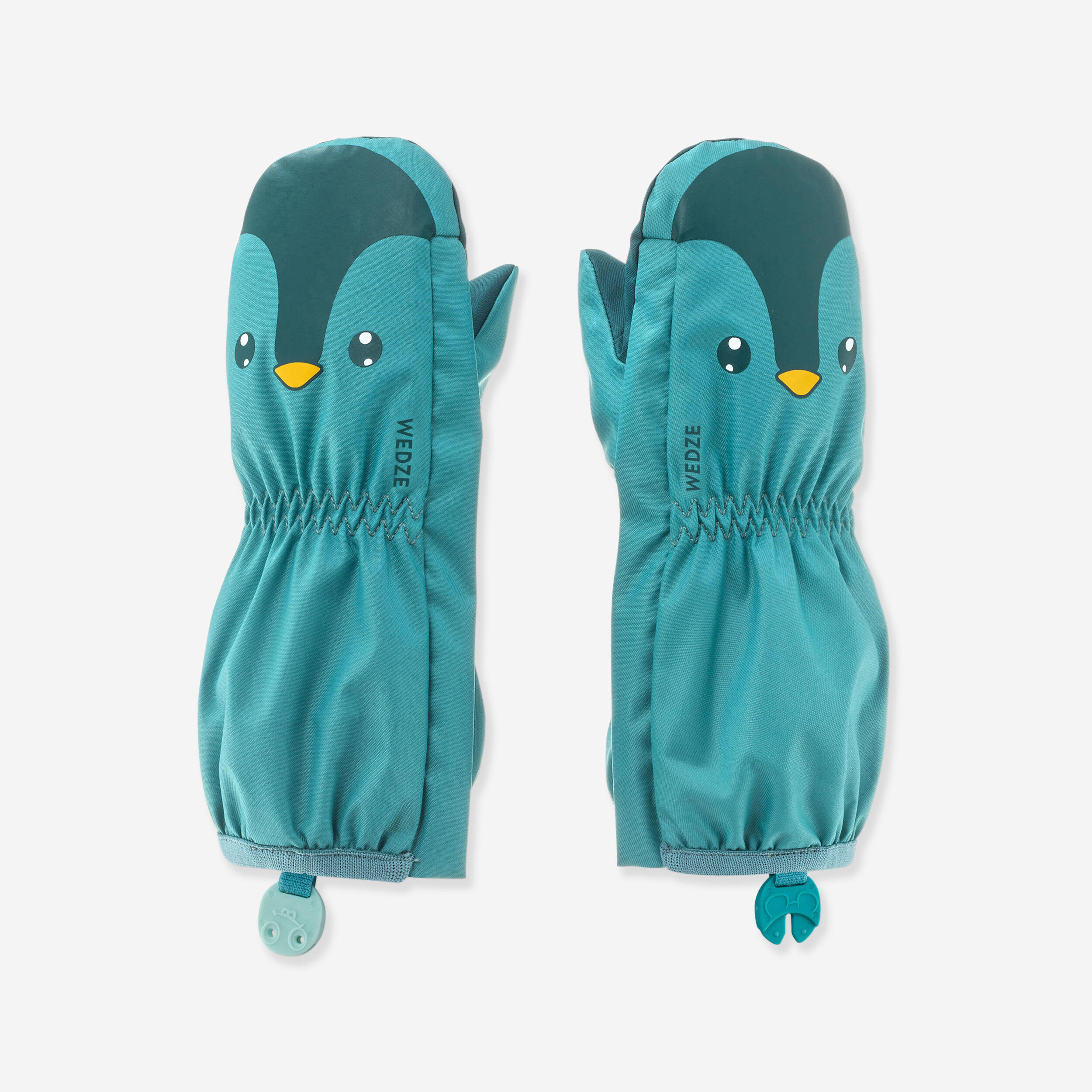 Baby ski mittens - 500 warm - turquoise