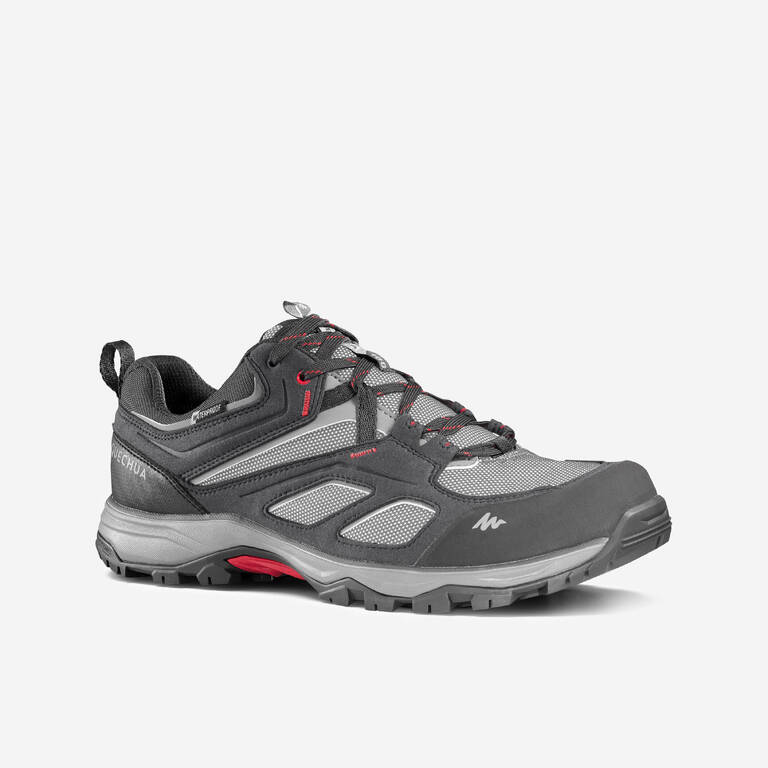 Sepatu Hiking Gunung Pria Waterproof MH100 - Abu-abu