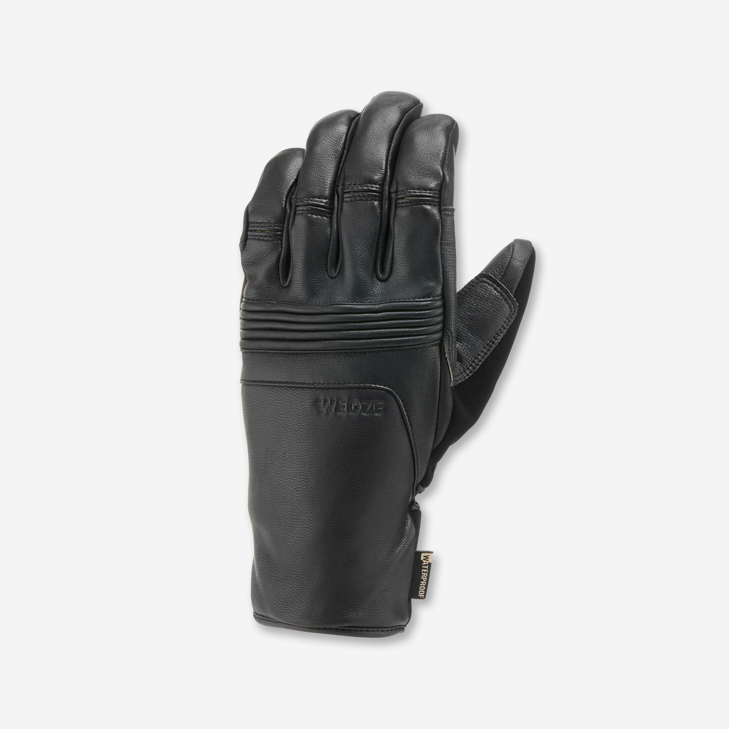 Image of Warm Leather Gloves - Ski 900 Black