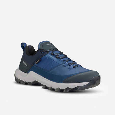 Modri moški vodoodporni pohodniški čevlji MH500