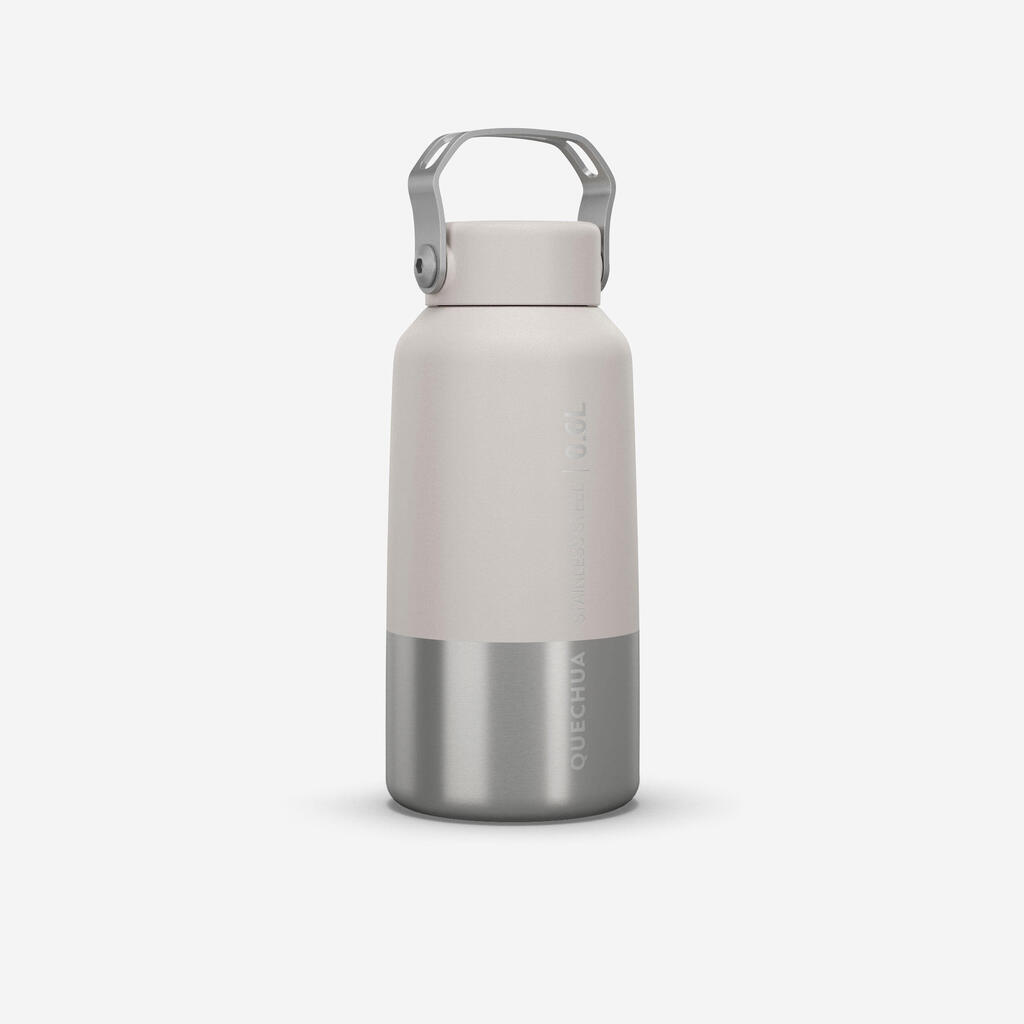 0.6 L Stainless steel flask with screw cap for hiking - pink