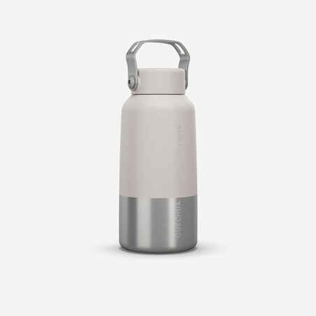 Stainless Steel Hiking Flask with Screw Cap MH100 0.6 L White