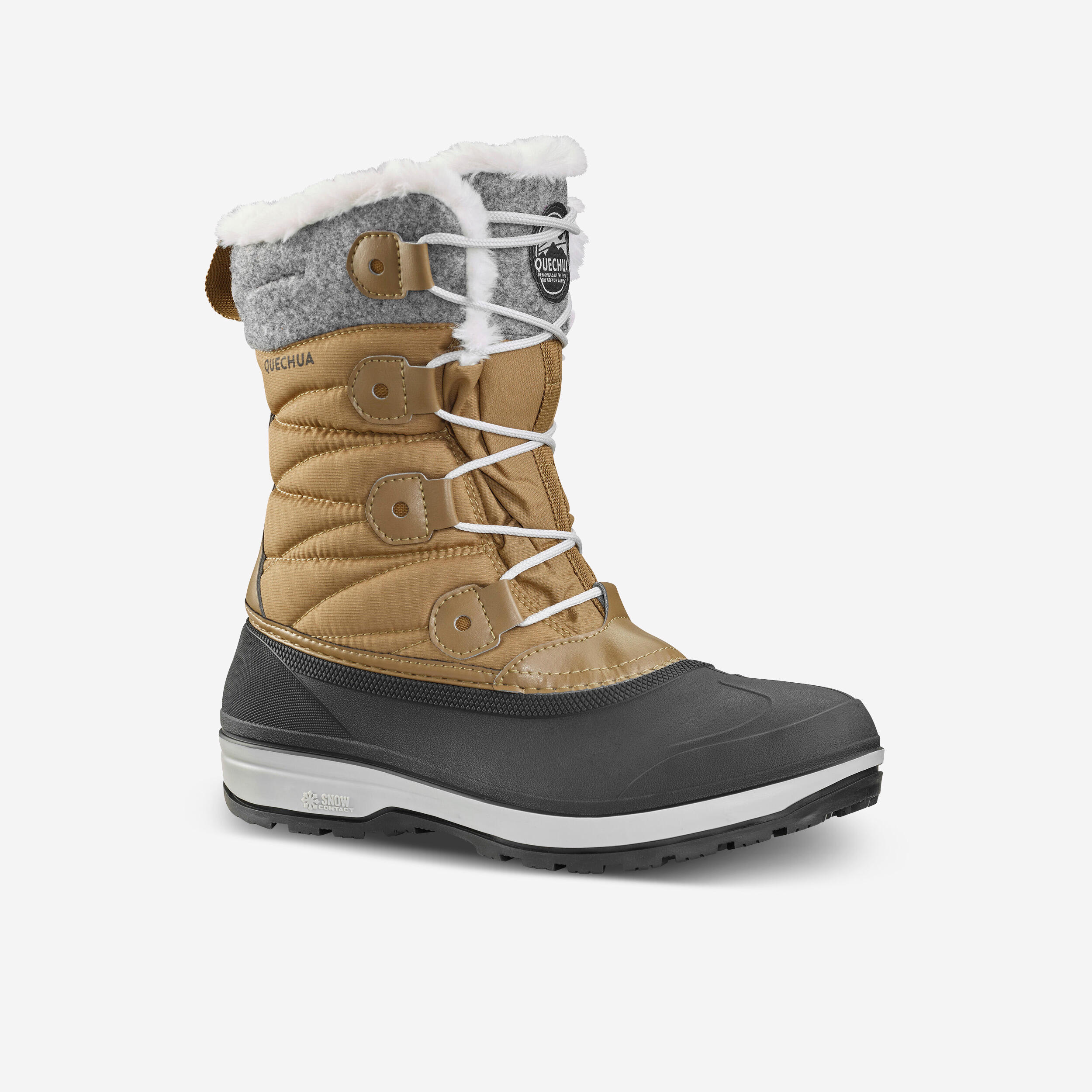 Women's waterproof warm snow boots - SH500 high boot  1/8