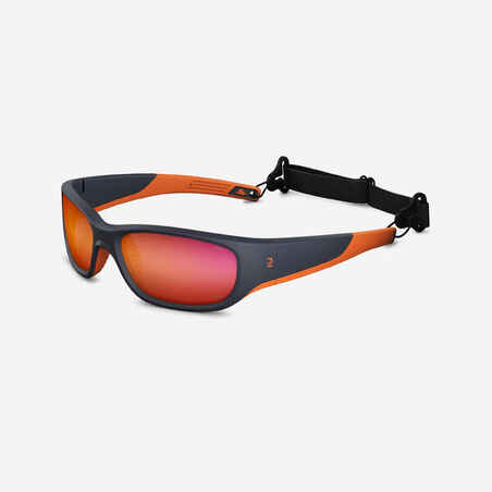 Kids' Polarised Category 3 Sunglasses - Orange/Blue