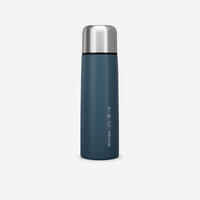 1 L stainless steel isothermal water bottle with cup for hiking - Blue