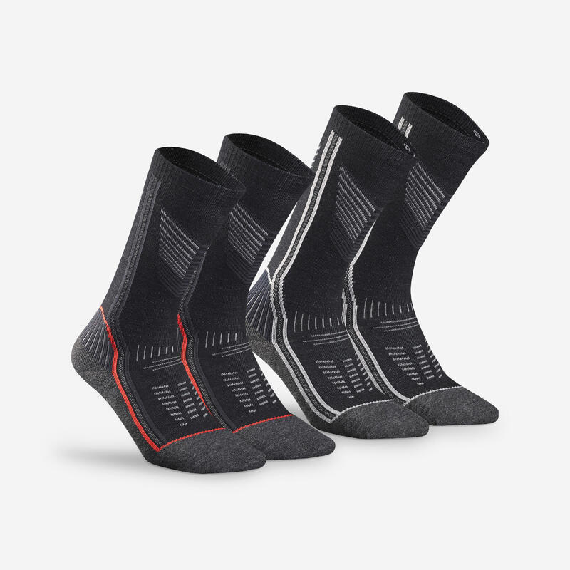 Warm Hiking Socks - SH900 MOUNTAIN MID - 2 Pairs