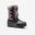 KIDS' WARM AND WATERPROOF HIKING SNOW BOOTS - SH900 - SIZE 11.5 TO 5.5