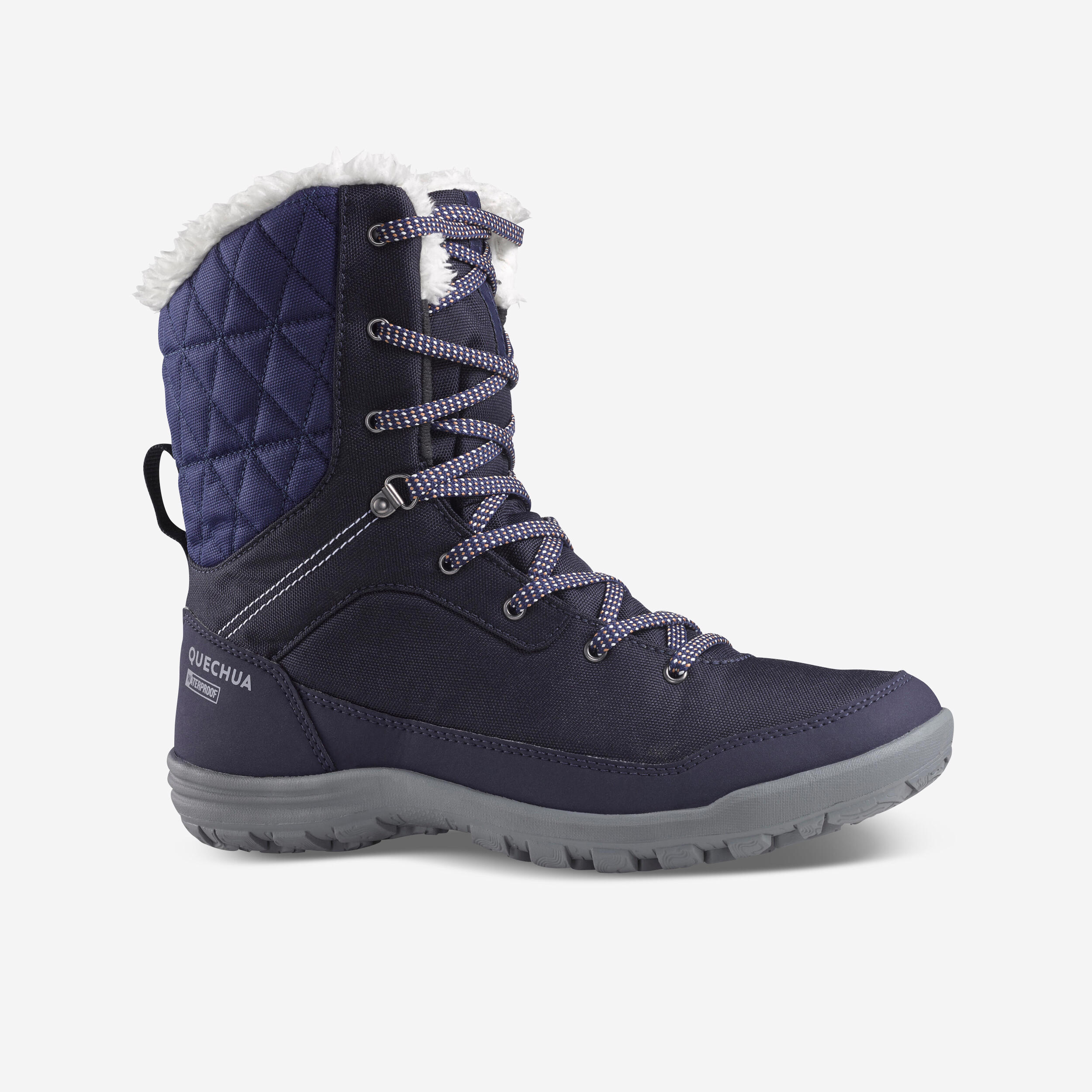 Warm and waterproof hiking shoes - SH100 high - Ladies