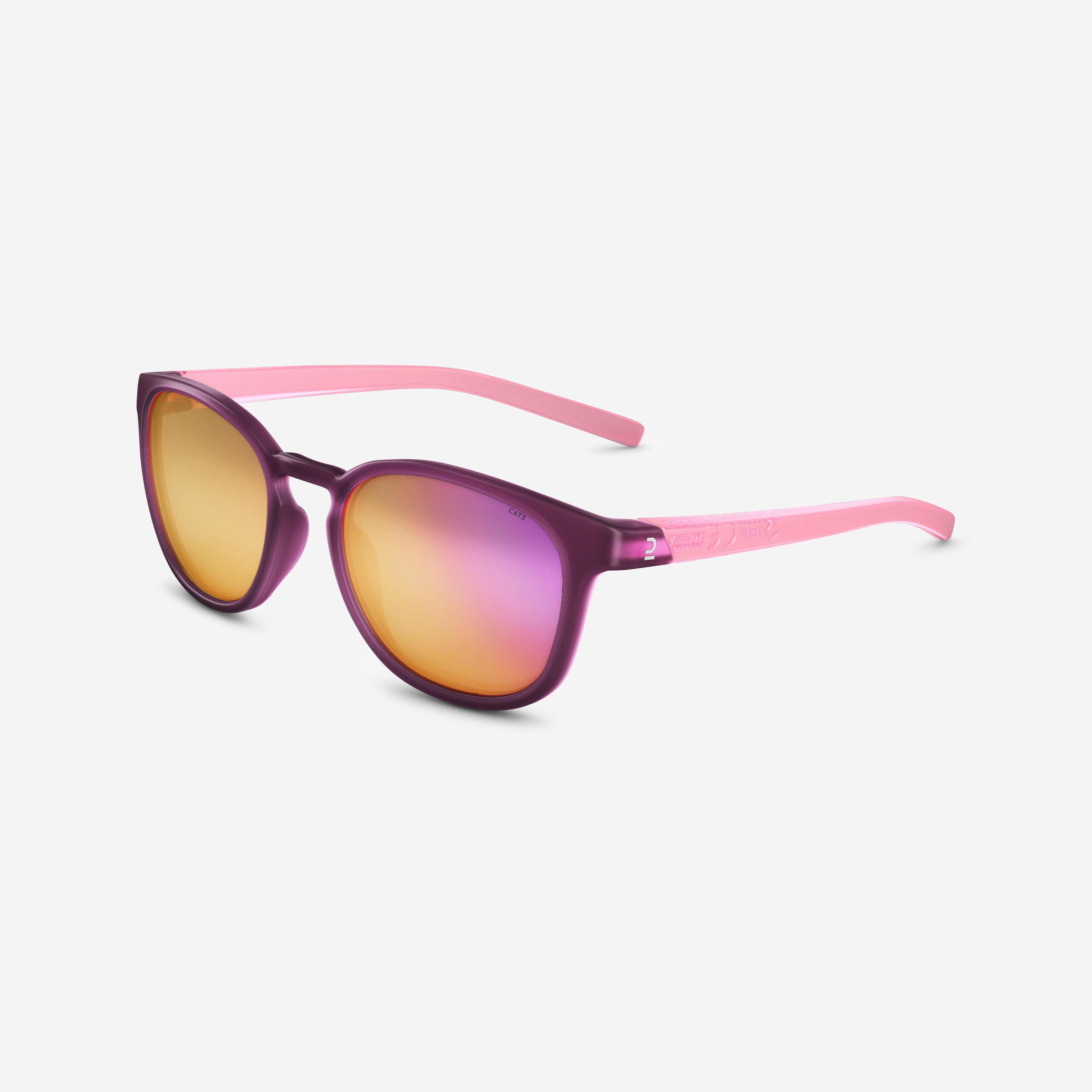 Quechua - Lunettes De Soleil Randonnée - Mh160 - Adulte - Catégorie 3 - Lunettes De Soleil - Accessoires Du Sportif - Rose-violet - Taille Unique -