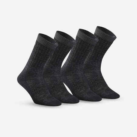 CALCETINES CÁLIDOS DE SENDERISMO SH900 MID X2 PARES