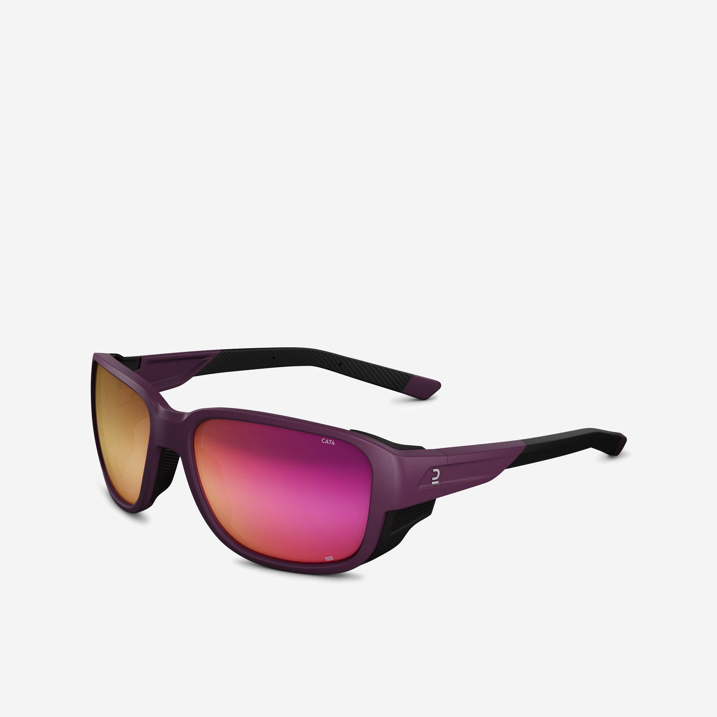 Anti UV Cat 4 Impact Resistant Sunglasses for Hiking, MH570 - Burgundy Purple