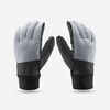 ADULT SKI 100 GLOVES - LIGHT - PEARL GREY / BLACK