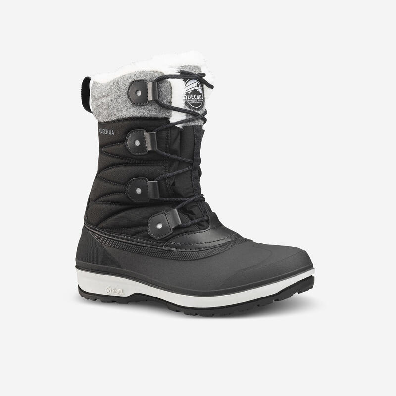 Scarponi doposci uomo, donna e bambino Snow boot stivali imbottiti da neve  / 37-38 / Nero