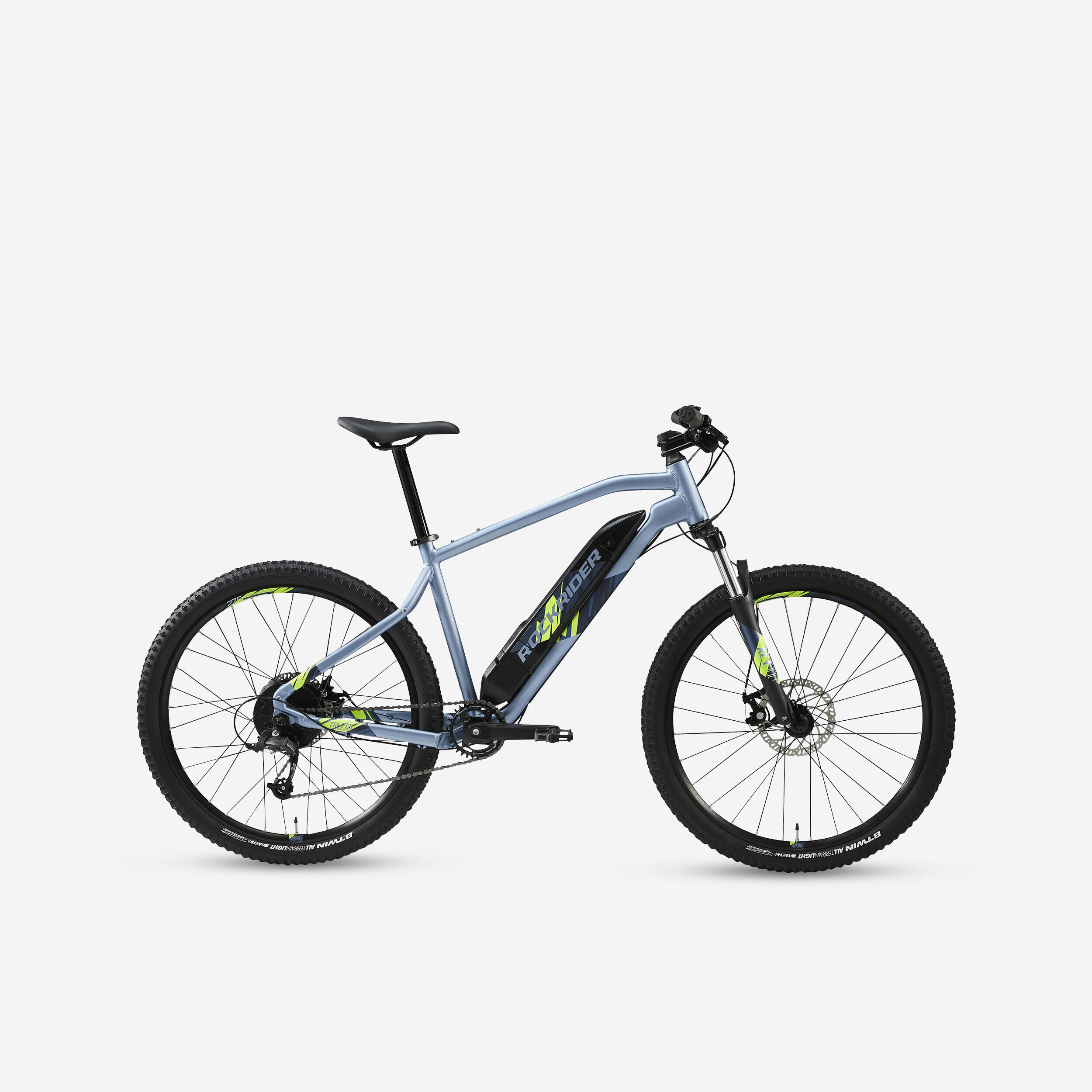 ROCKRIDER 27.5" Hardtail Electric Mountain Bike E-ST 100 - Blue