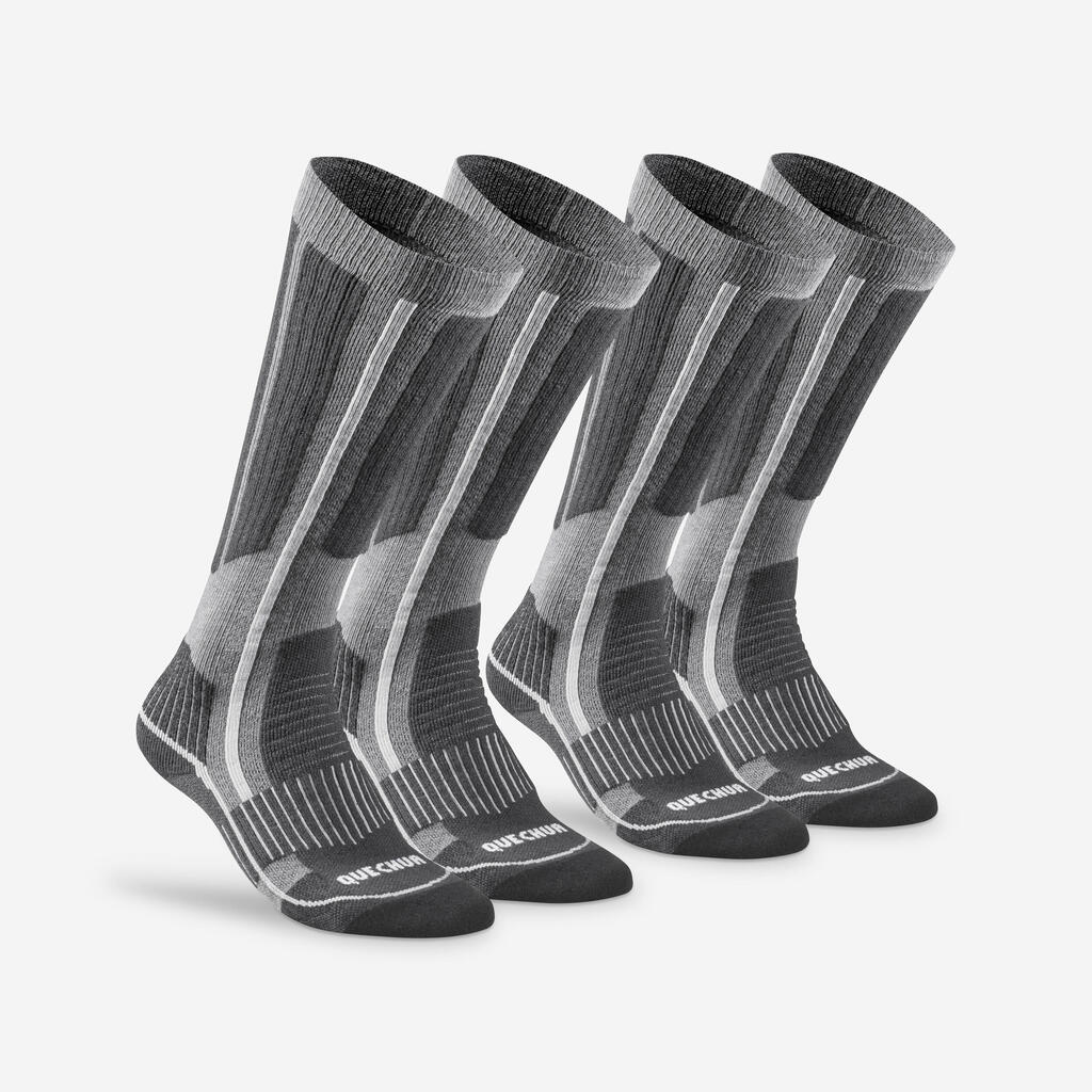 Medias Largas Cálidas para Senderismo SH500 MOUNTAIN 2 pares