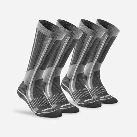 Calcetines cálidos de senderismo - SH520 MOUNTAIN largos - x2 pares