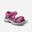 Hiking sandals MH100 KID blue pink - children - Jr size 7 TO 12.5
