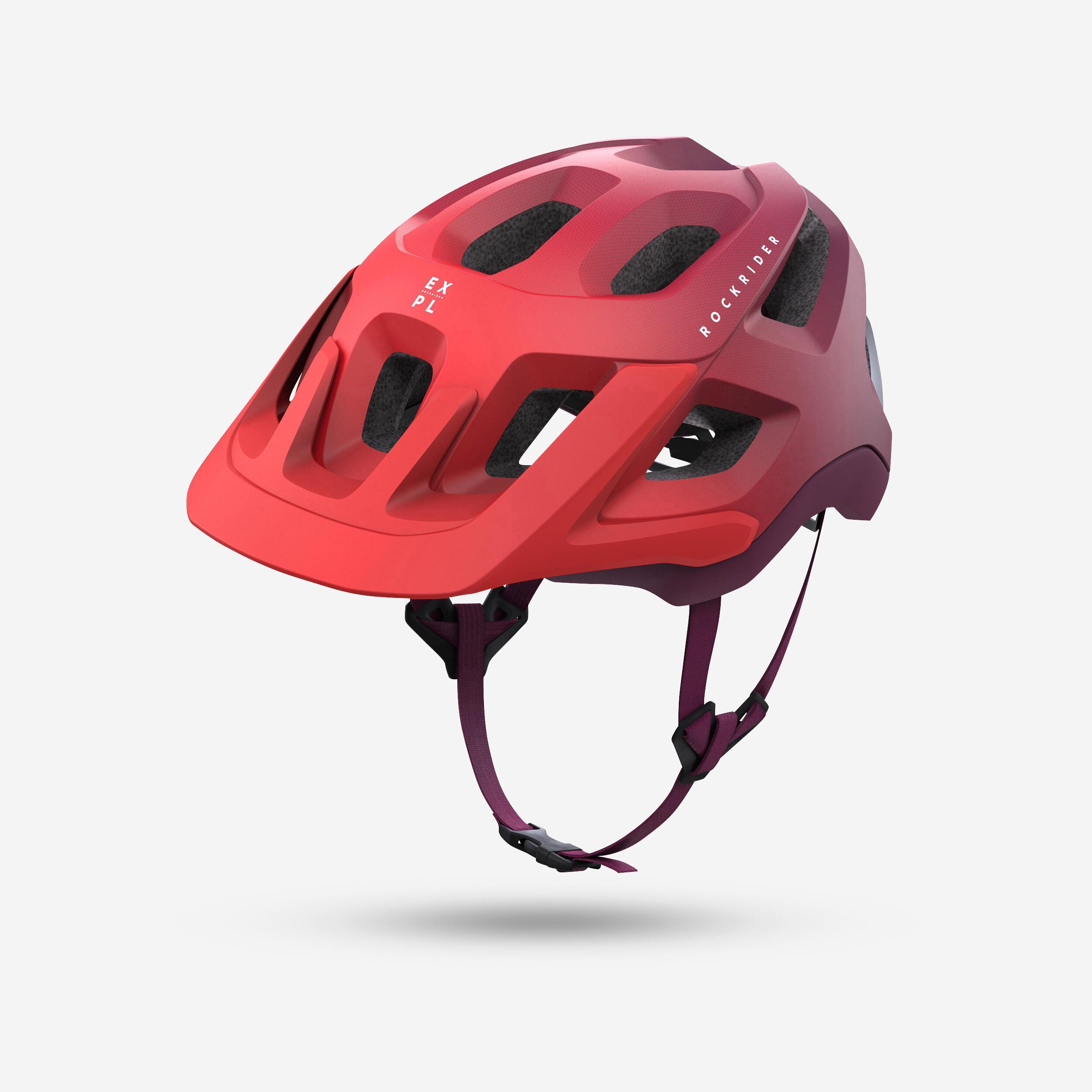 ROCKRIDER Mountain Biking Helmet EXPL 500 - Pink Ombre