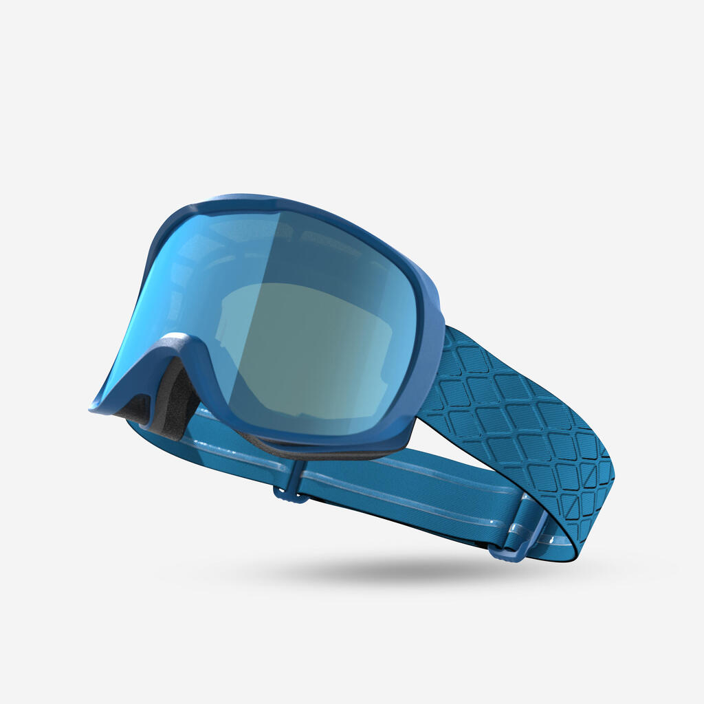 Skibrille Snowboardbrille Erwachsene/Kinder Schönwetter - G 500 S3 blau