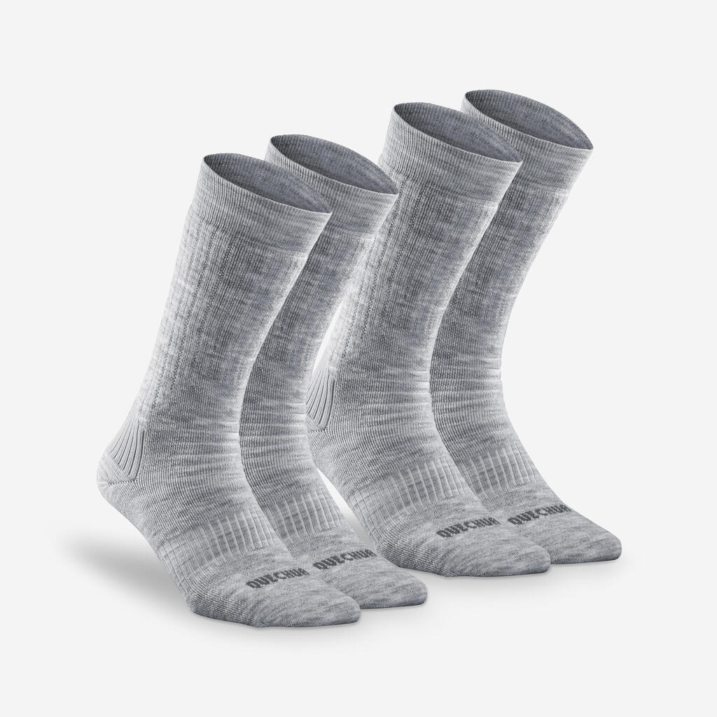 Warm Hiking Socks - SH100 MID - 2 Pairs