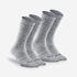 Woolen Winter Socks SH100 Mid - 2 Pairs Grey