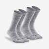 Wandersocken Damen/Herren halbhoch warm 2er-Pack - SH100 grau