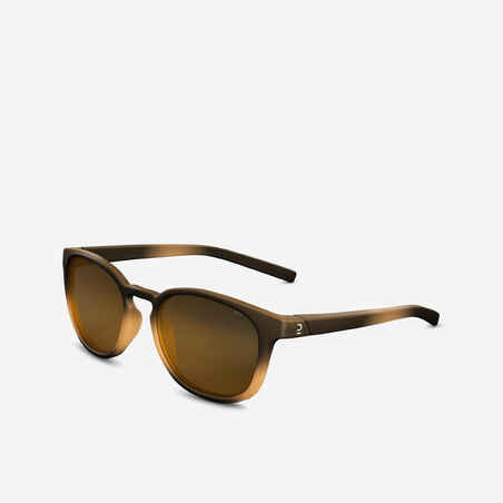 Lentes de sol de senderismo para mujer MH 120 W café. Categoría 3