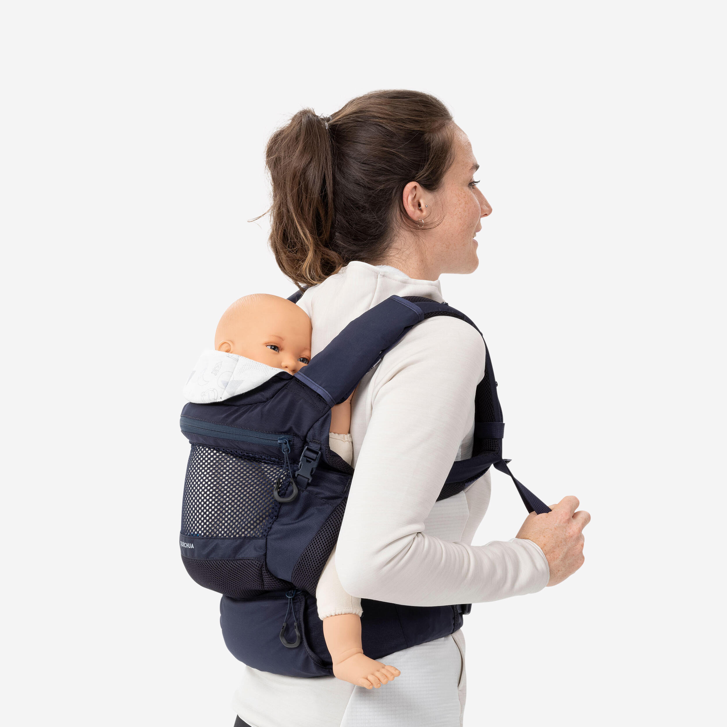 QUECHUA Physiological Baby Carrier from 9 months to 15 kg - MH500 Navy Blue