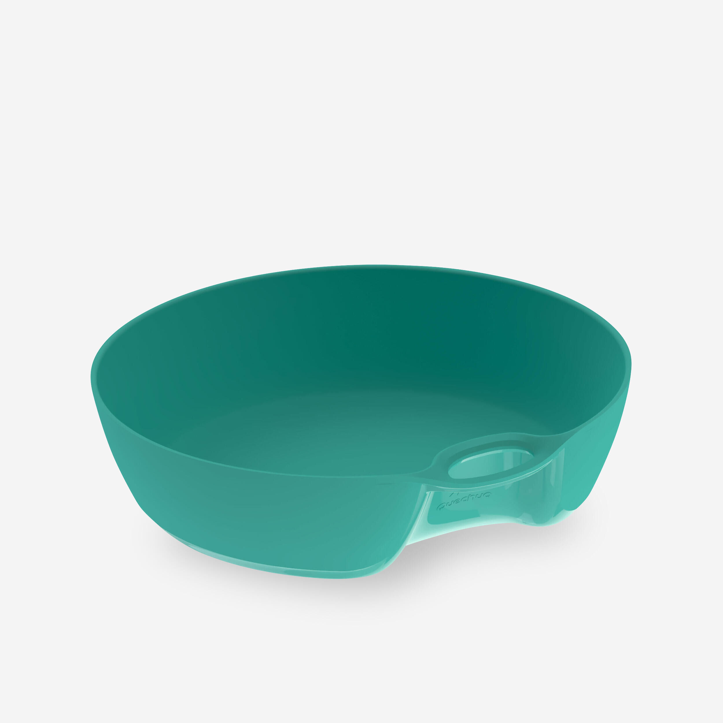 QUECHUA Plastic Hiking Campsite Soup Plate 0.5L - Green