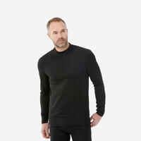 Men’s warm and breathable thermal ski base layer, BL 500 - Black