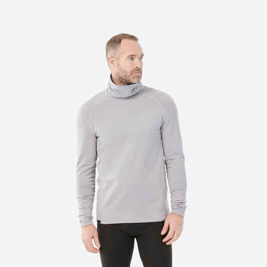 
      Men's BL 520 thermal base layer roll neck ski top - light grey
  