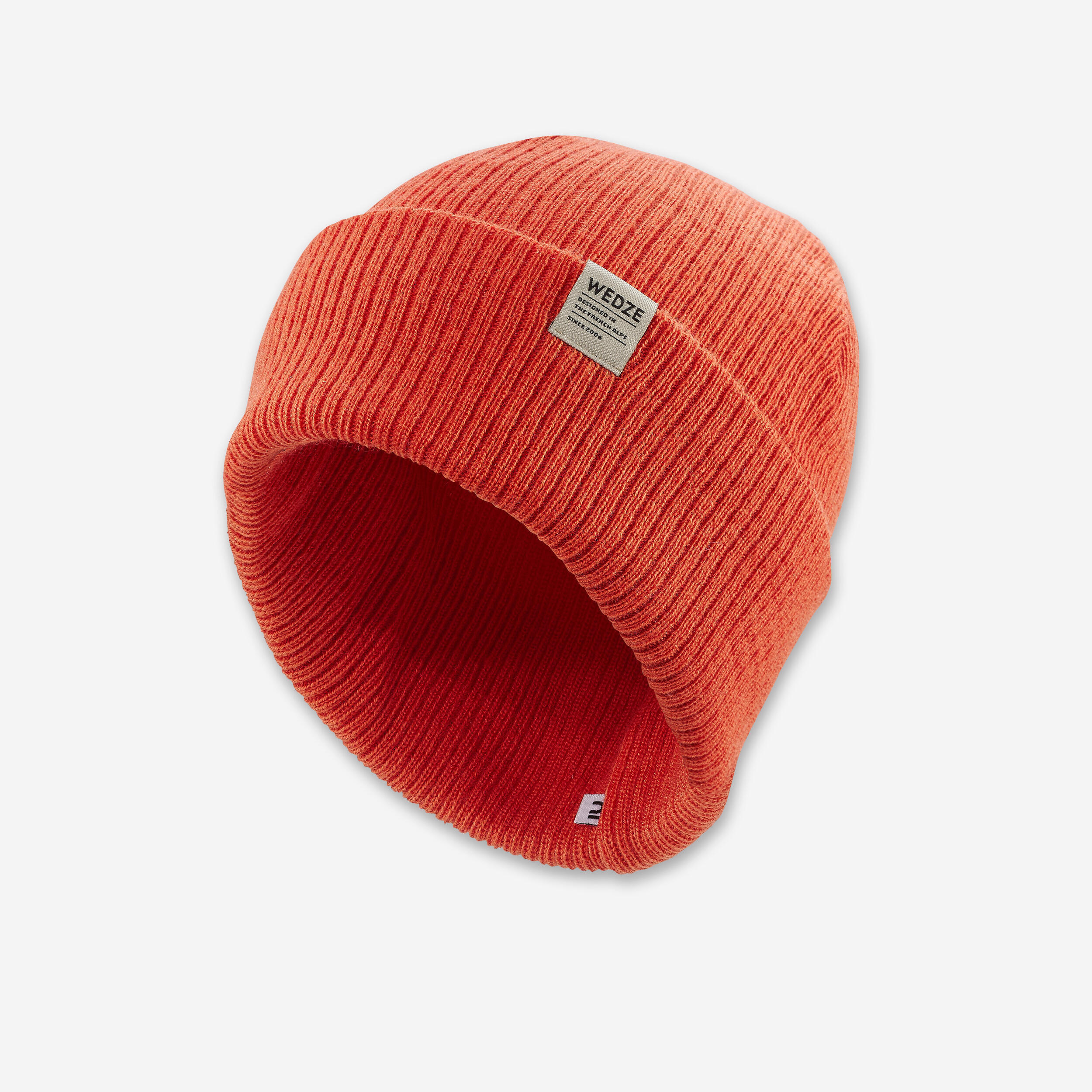 ADULT SKI HAT - FISHERMAN - ORANGE 1/7