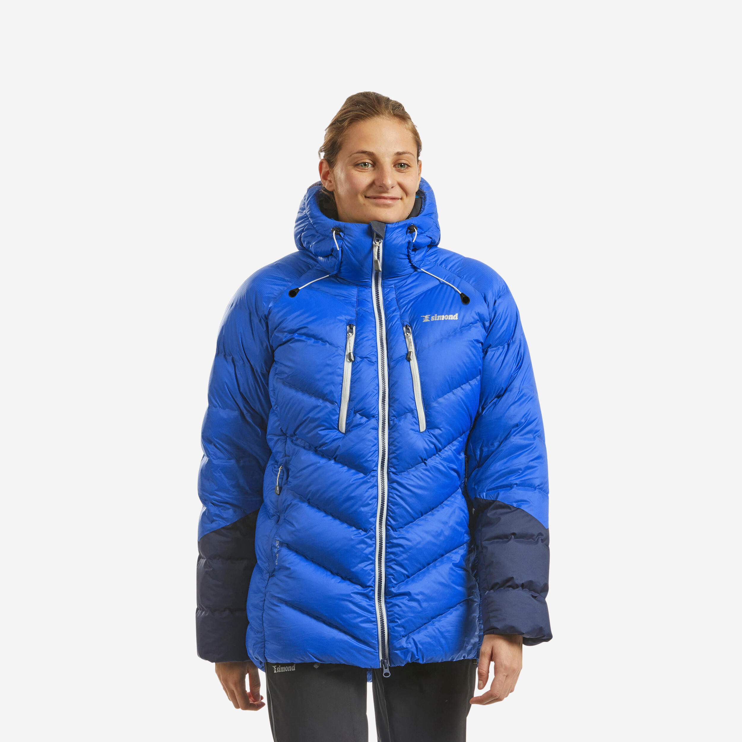 Women's Down Winter Jacket - Makalu Blue - SIMOND