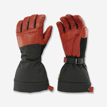 Рукавички лижні 900 для дорослих коричневі/чорні