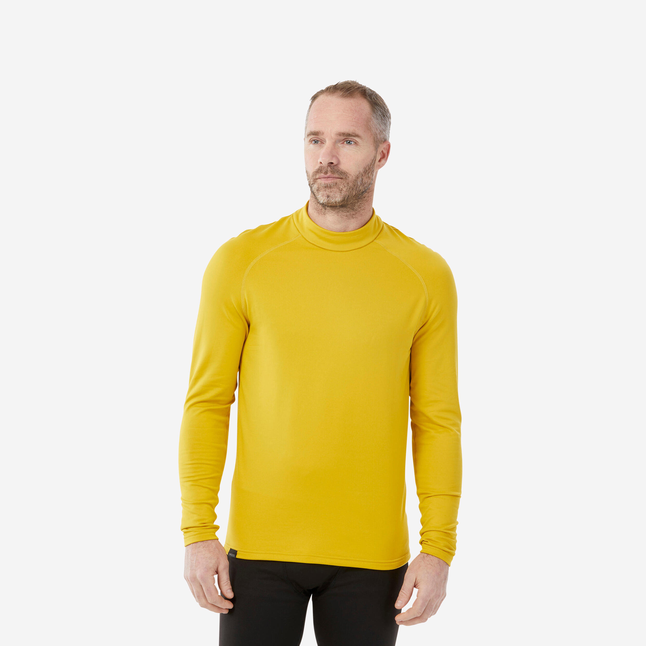 Men's warm and breathable thermal ski undergarment, BL 500 yellow top