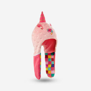 Gorro de invierno con orejeras Niños Wedze Unicornio rosa