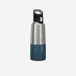 Gourde isotherme inox 0,8L bouchon à ouverture rapide pour la randonnée - bleu