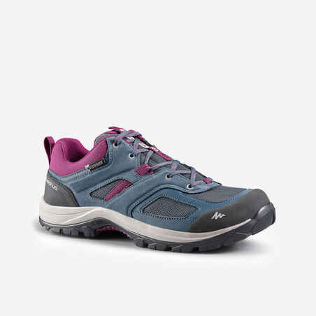 Tenis impermeables de senderismo para Mujer Quechua MH100 morado