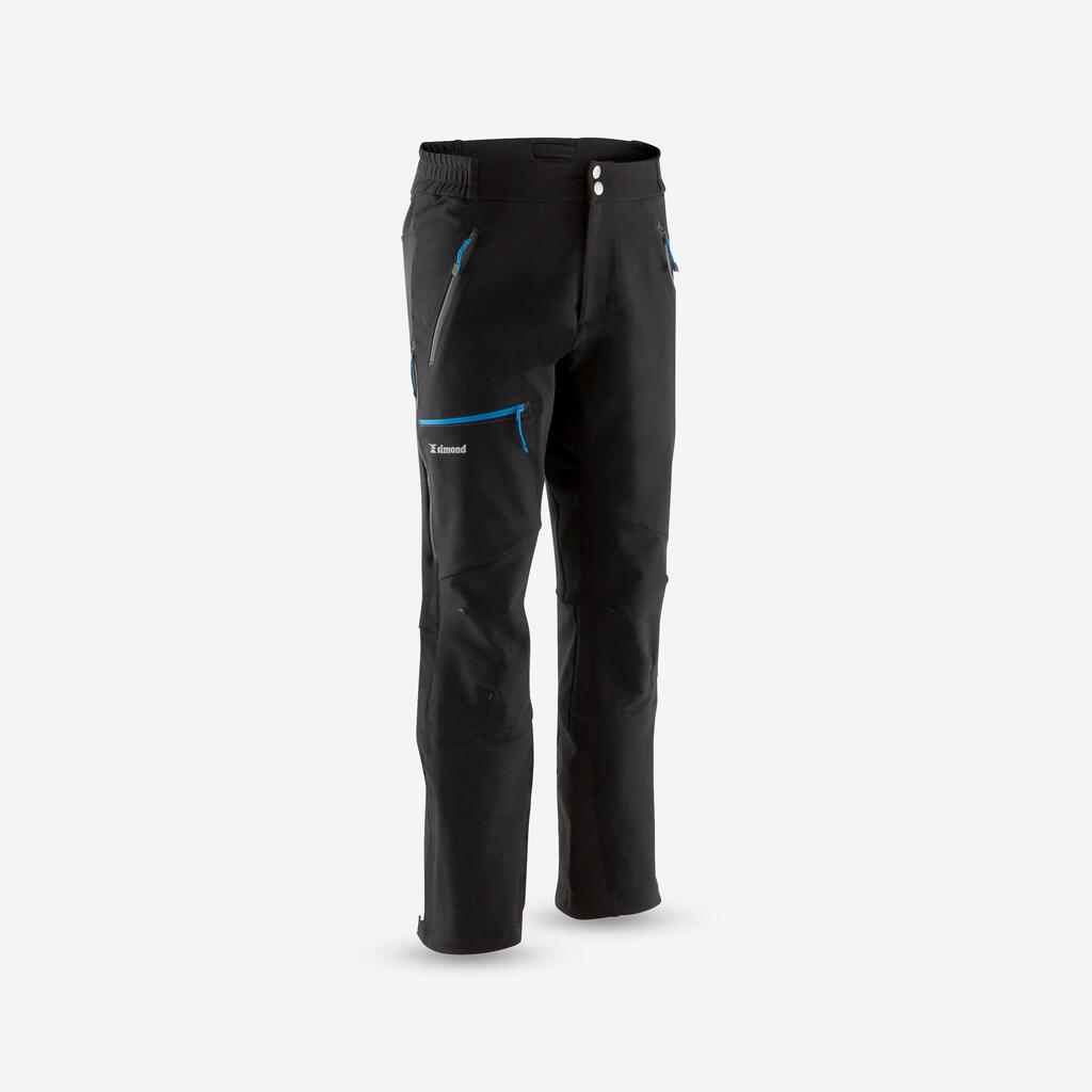 Softshellhose Bergsteigen Alpinism Herren schwarz