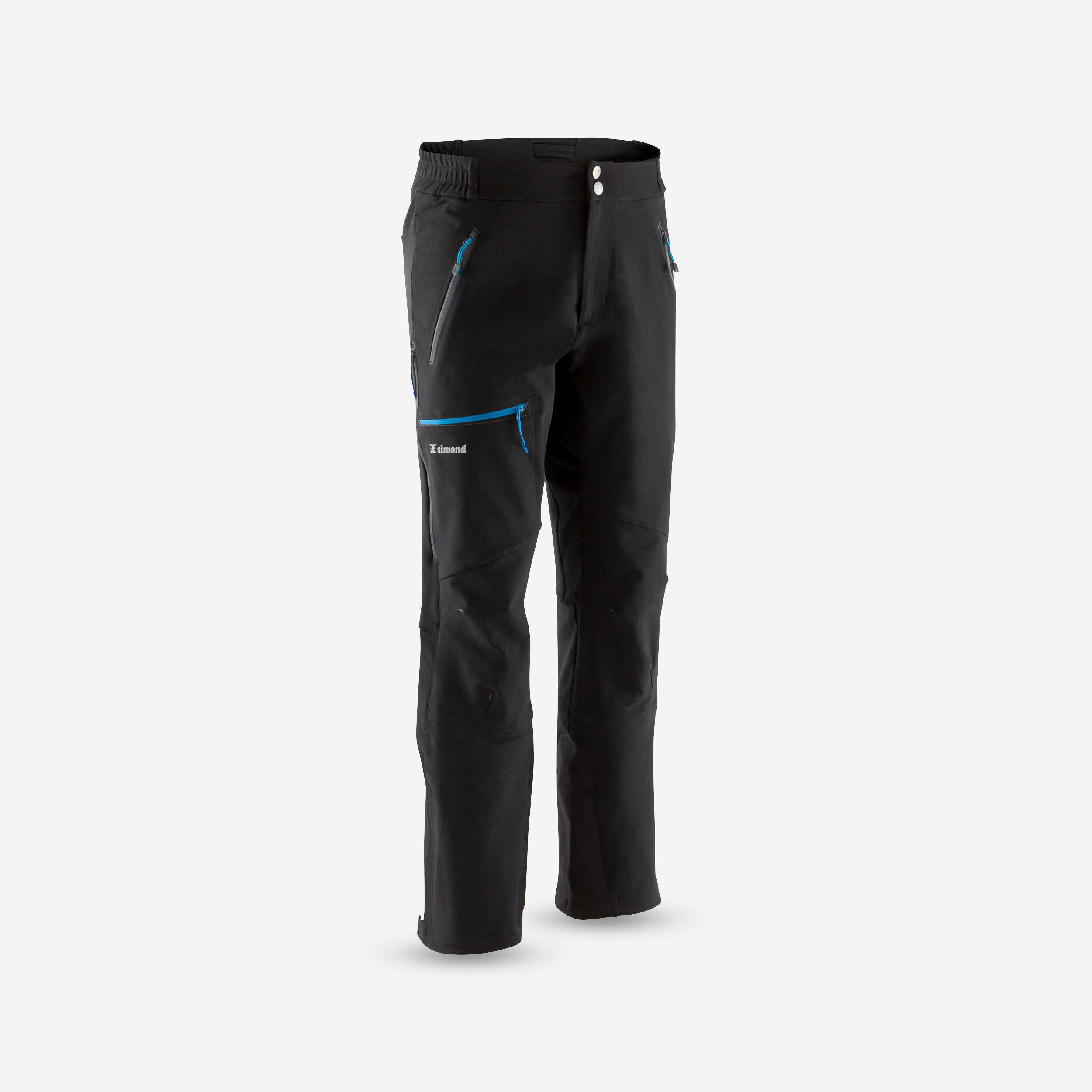 SIMOND Men’s durable windproof mountaineering trousers, black