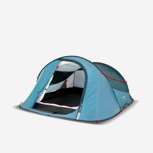 Tente de camping instantan&eacute;e 3 places, 2 Seconds bleu